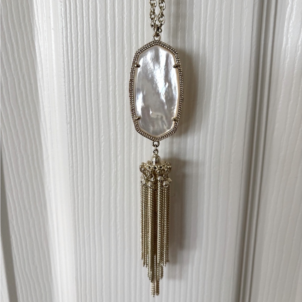 Kendra Scott Rayne Necklace Gold/Ivory Mother Of Pearl One Size